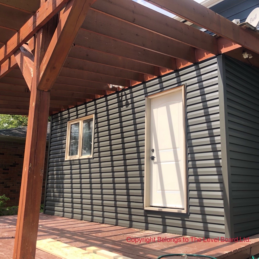 Vinyl Siding of A Shed